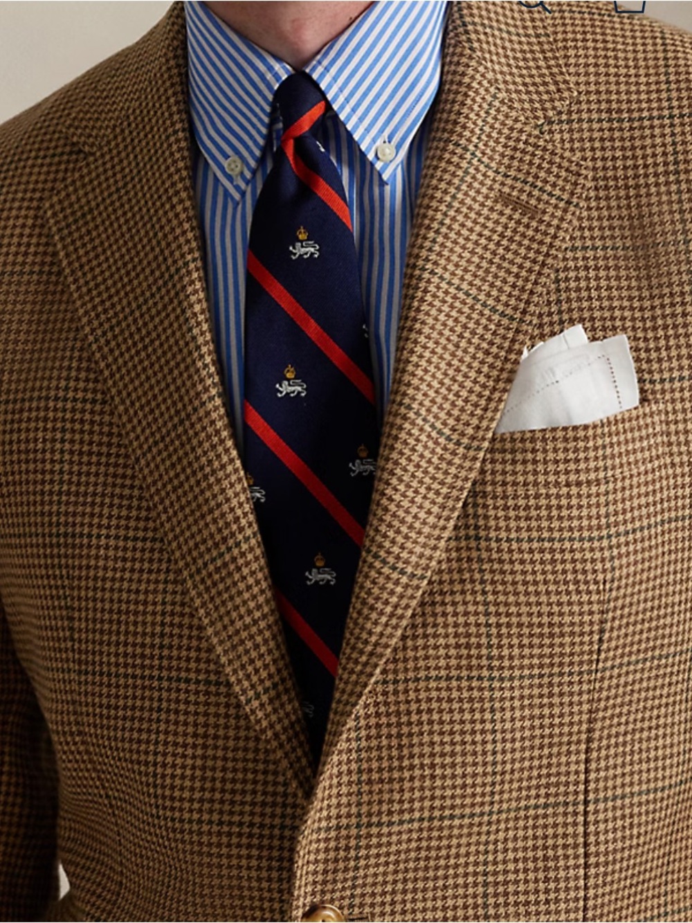 polo ralph lauren MINI GUNCHECK-WVN-BLAZER/SPORT COAT Single breasted blazers